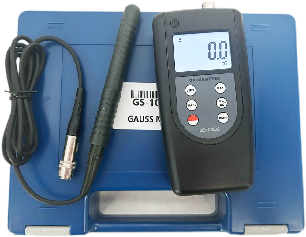 Portable Gaussmeter Tesla Tester 200mT/2000mT Range Conversion with Hall Sensor