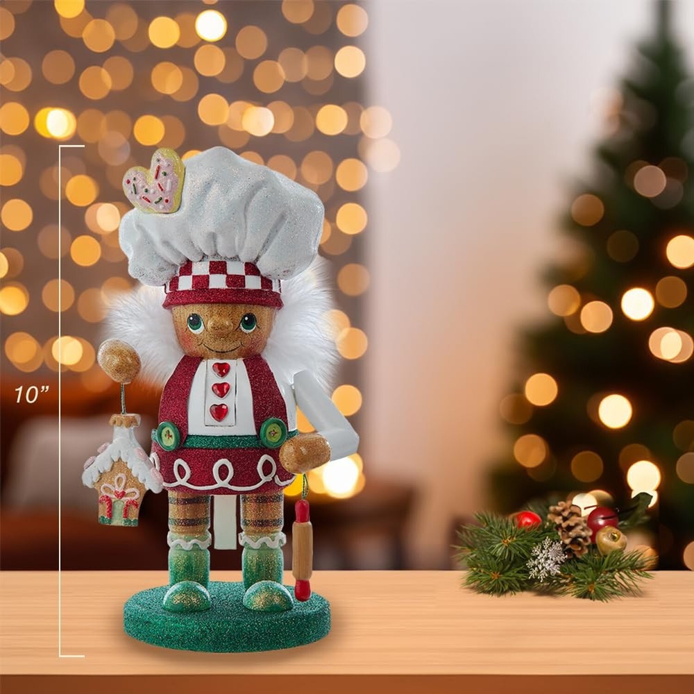 Kurt Adler 10-inch Hollywood Nutcrackers™ Gingerbread Baker Boy Nutcracker