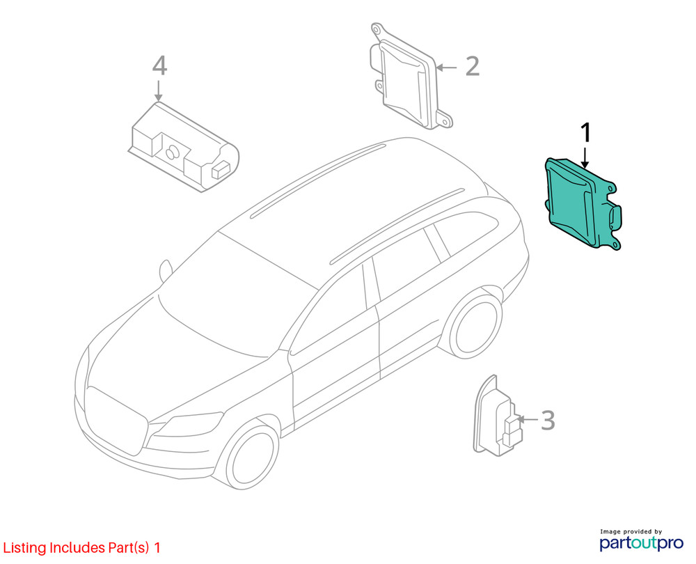 Audi S5 2013-2017 Blind Spot Detection System Warning Control Module 1052