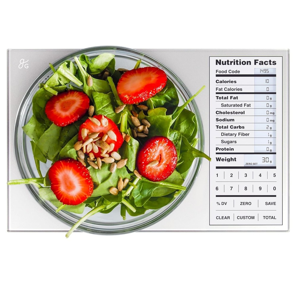 Backlit Display for Clear Nutrition Information