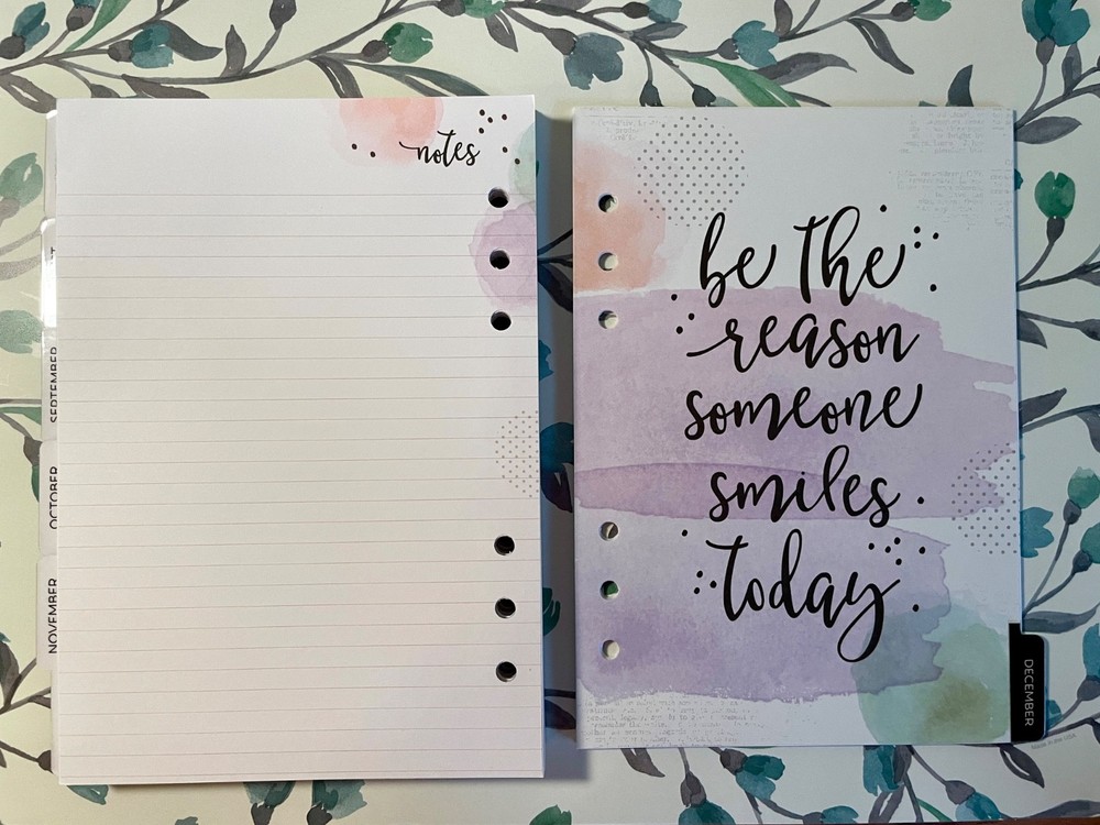 Carpe Diem Undated A5 Planner Inserts - Choose Joy