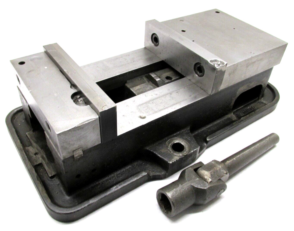 KURT ANGLOCK 6" MILLING MACHINE VISE w/ JAWS & HANDLE - #D60