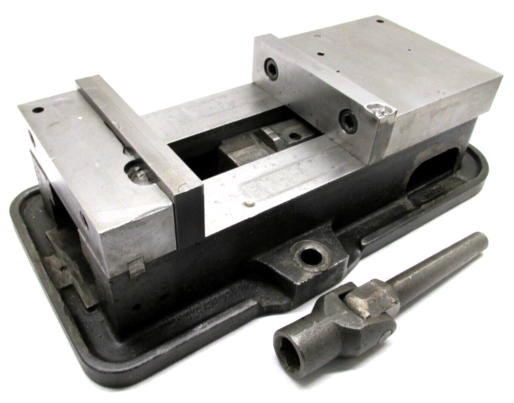 KURT ANGLOCK 6" MILLING MACHINE VISE w/ JAWS & HANDLE - #D60
