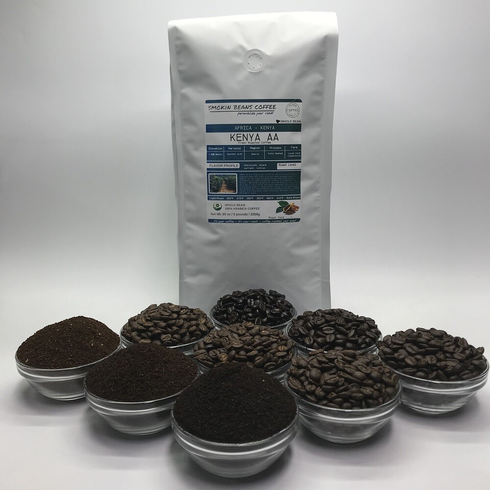 8oz/5lb - Kenya AA – Africa – Premium Fresh Roasted To Order Coffee