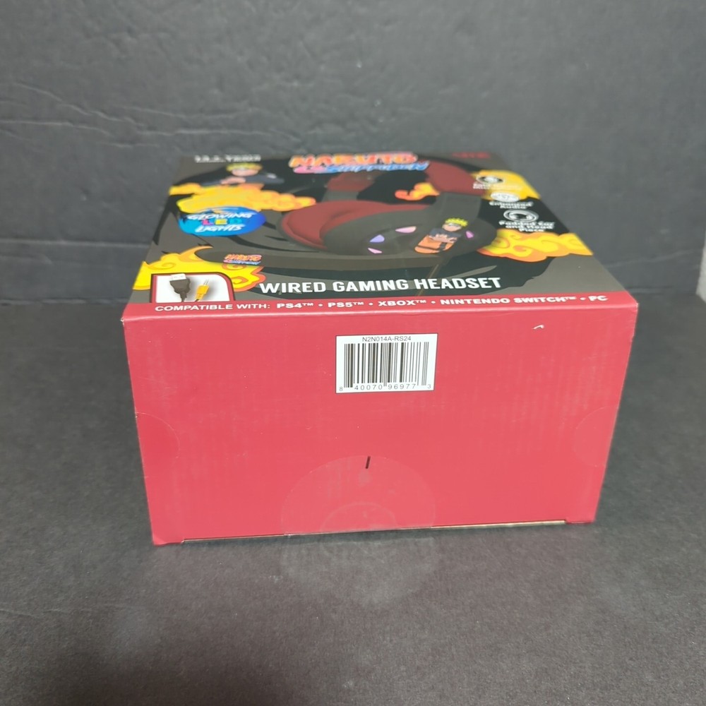 Naruto Shippuden Wired Gaming Headset - Compatible PS4 PS5 Xbox Switch PC