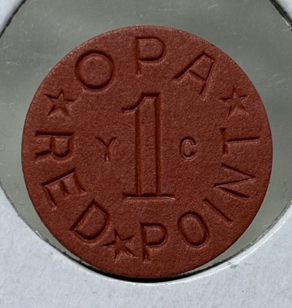 Opa Red Point YC WWII US Ration Token