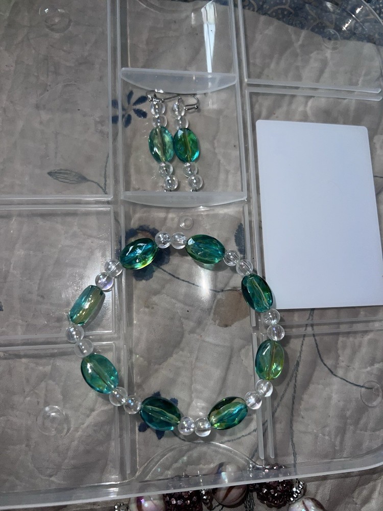 Hand Made Bracelet & Earrings Set