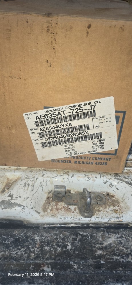 Tecumsah AEA344OYXA Compressor