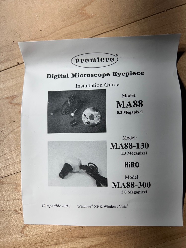 Premiere Digital Microscope Eyepiece Model MA88