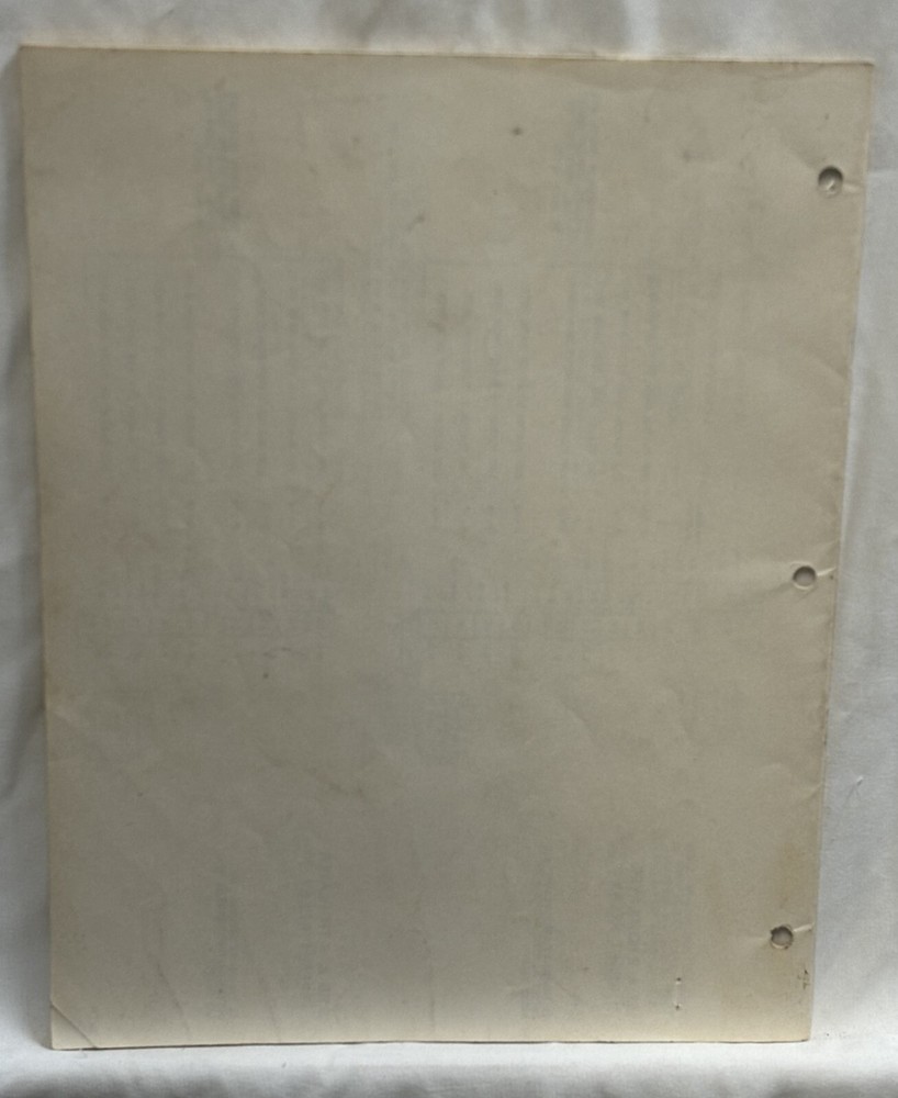 ORIGINAL-WILLIAMS-SMART SET-INSTRUCTION MANUAL