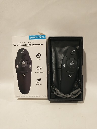 Beboncool Wireless Presenter Model D100, 2.4 GHz With Laser Pointer 39’ FT Range