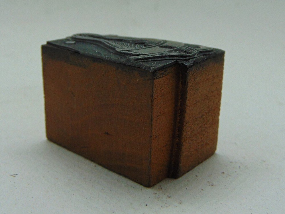 Printing Letterpress Printers Block Old Bowling Pin?