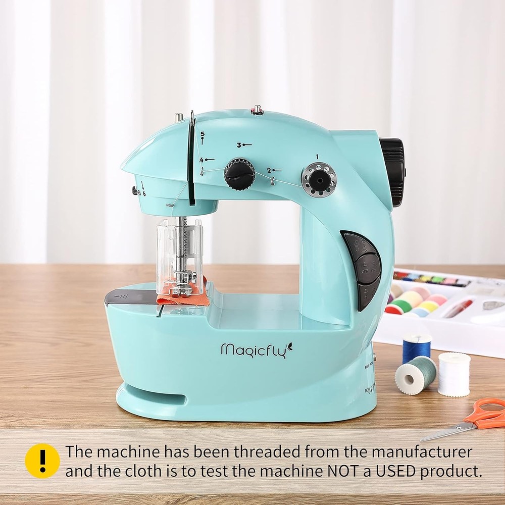 Magicfly Mini Sewing Machine with Extension Table, Dual Speed Portable Sewing Ma