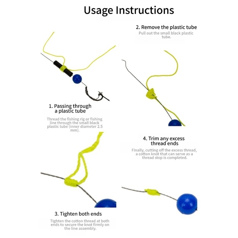 Fishing Accessory 100Pcs Float Stops High Quality ABS Nylon Construction