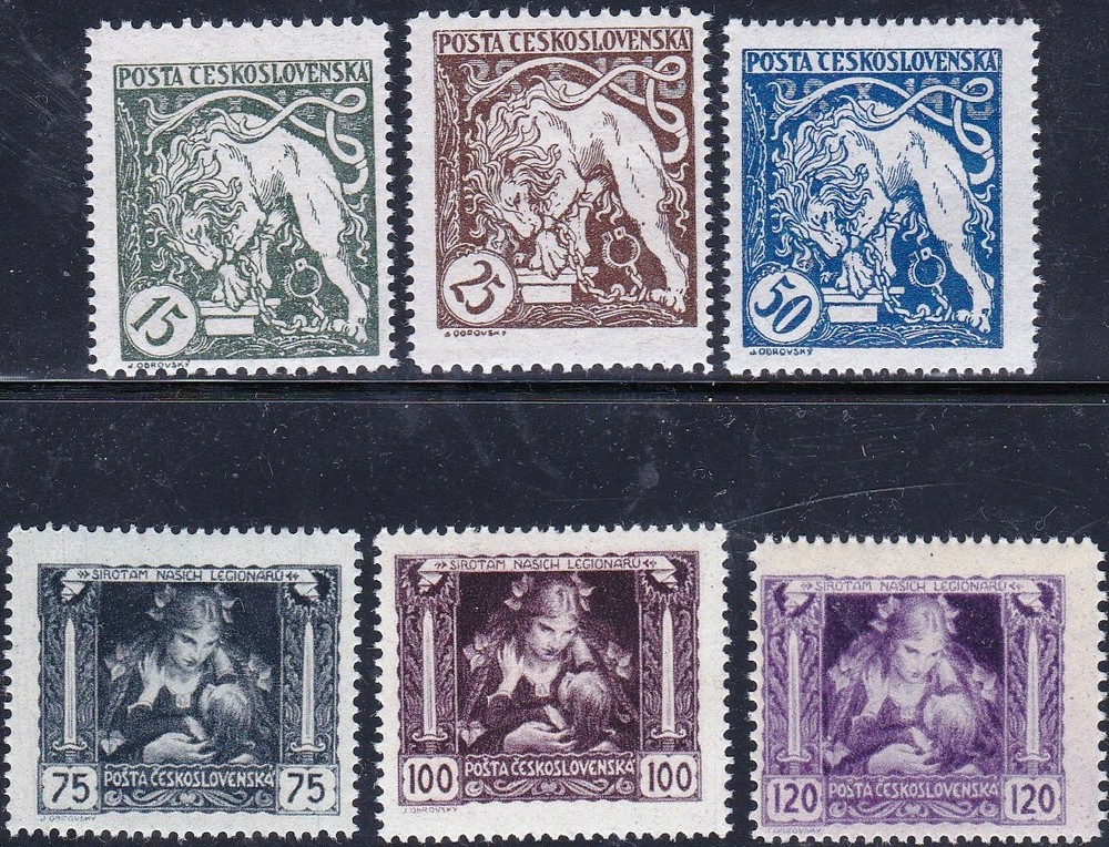 CZECHOSLOVAKIA - B124 - B129 - COMPLETE MNH SET - LOOK!
