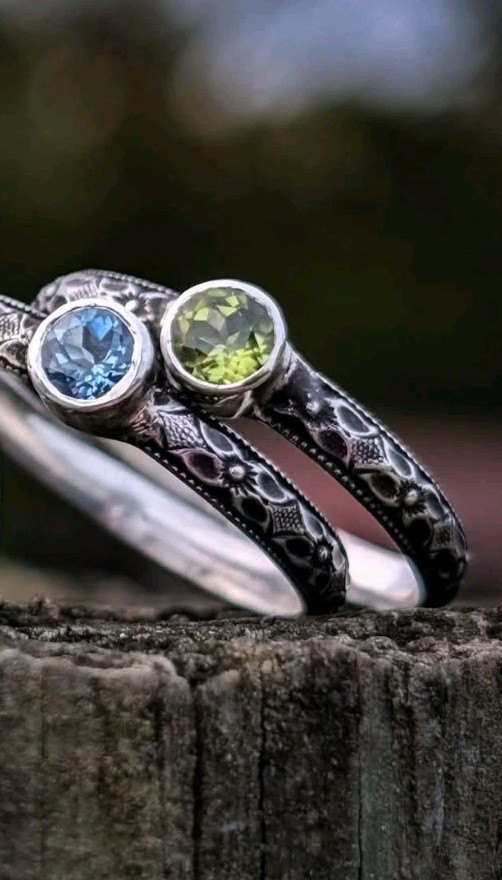 Handmade Spoon Ring Peridot
