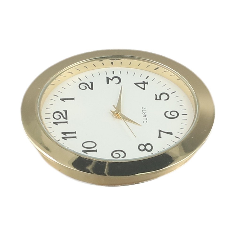 55mm Round Quartz Clock Insert  for MINI Clock Movement Elegant Gold/Silver
