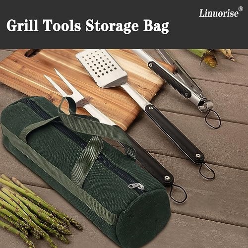 Grill Accessory Storage Bag, Tools Storage for Outdoor Grilling, Extra Thick