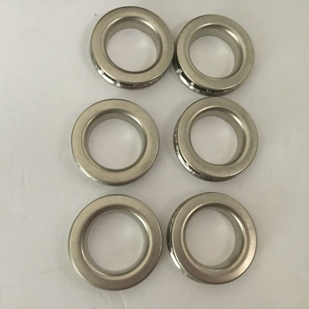 Grommets silver #10. 6 sets