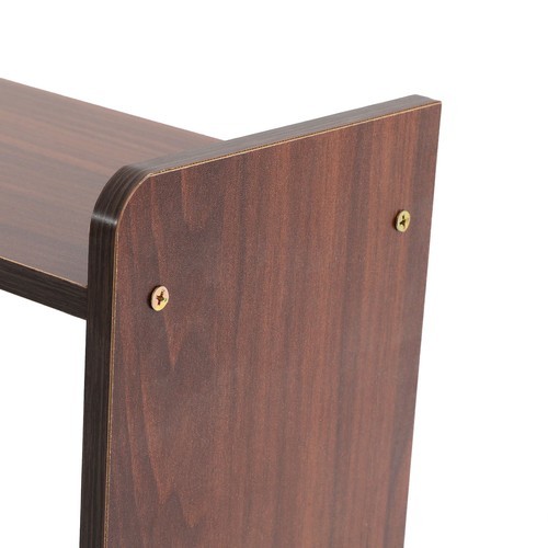 Open Storage Shelf, 3-Tier Bookcase, Retractable Storage Shelf