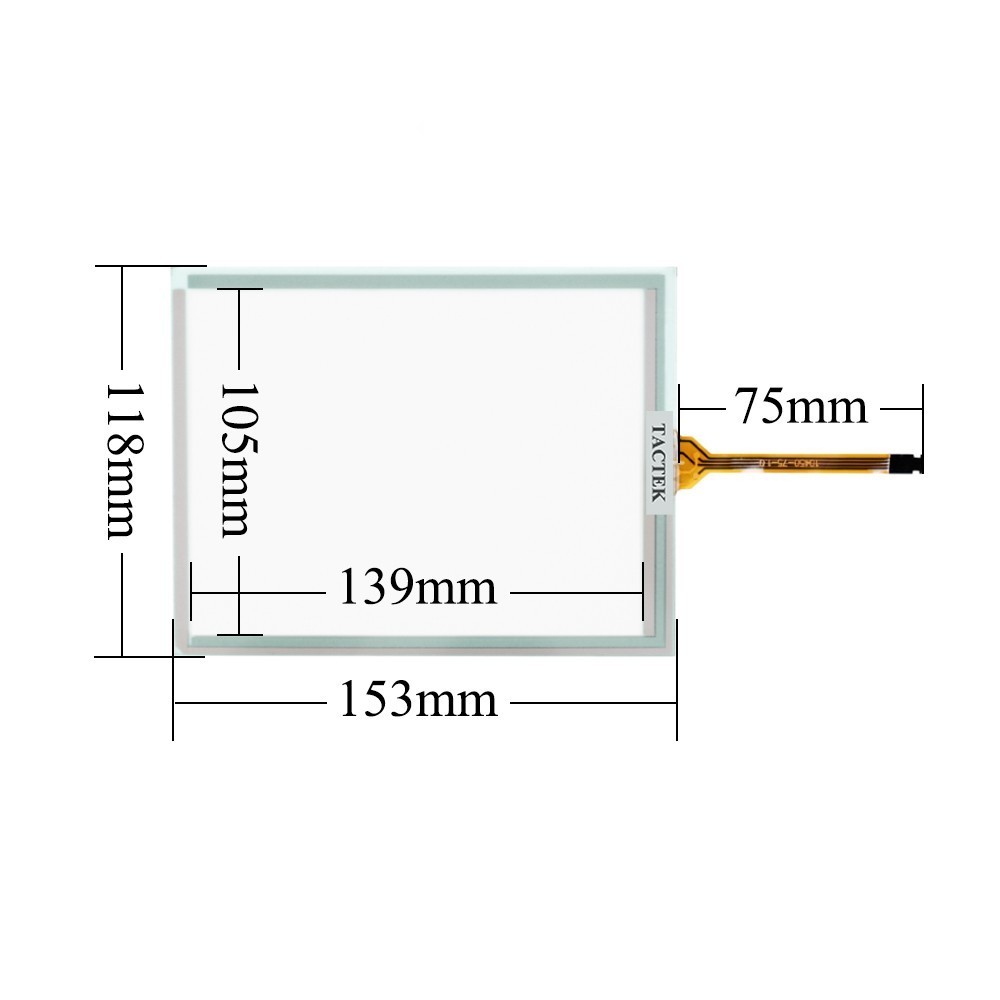 TP-4518S1F2 Touch Screen Panel Glass Digitizer for TP-4518S1F2 with Coverage -