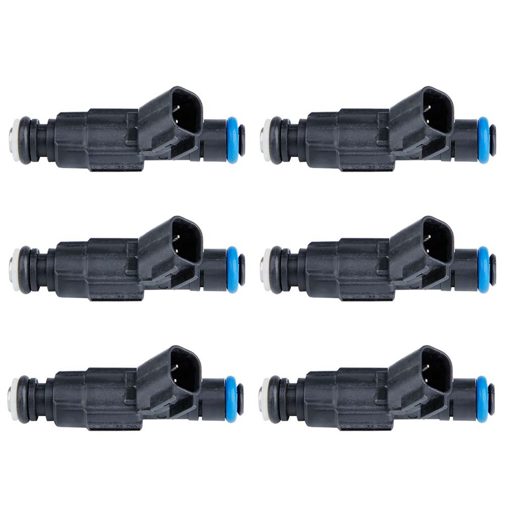 6X Original Bosch OEM 4-hole Fuel Injectors For 99-04 Jeep Cherokee Wrangler 4.0