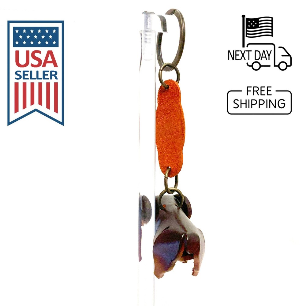 Rambouillet Sheep Handmade Leather Keyring