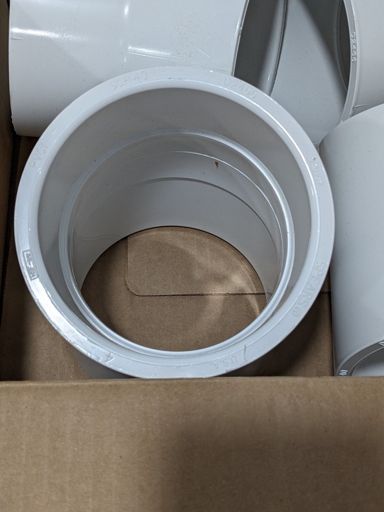 Spears 4" PVC Schedule 40 Elbow 22 Socket X Socket, Qty 4 416-040