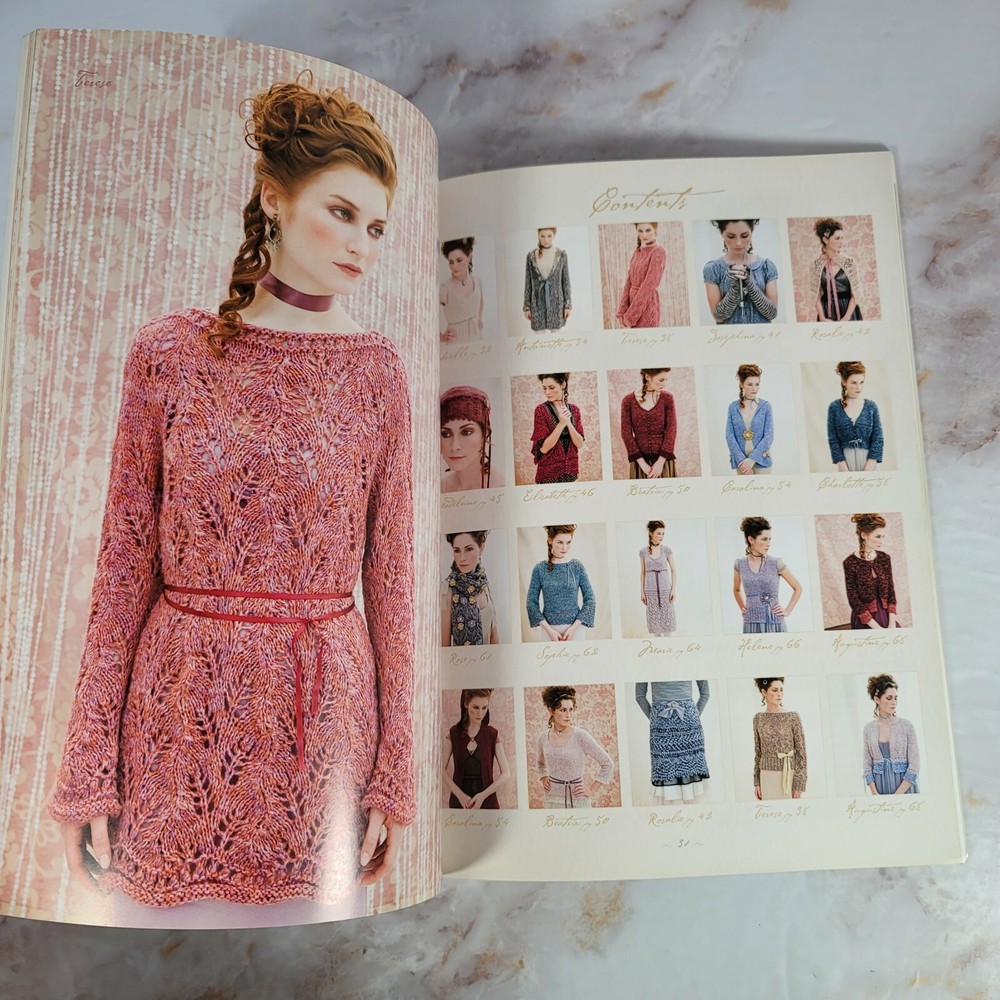 Dauphine Knitting Pattern Book, Softcover, Louisa Harding, 20 Elegant Patterns