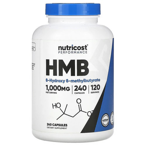 HMB Capsules 240 Count 500 Mg by Nutricost