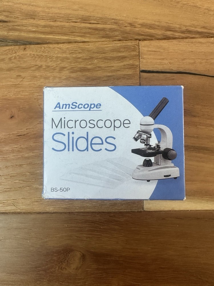 AmScope 50 Piece Microscope Slides BS-50P - 49 Count