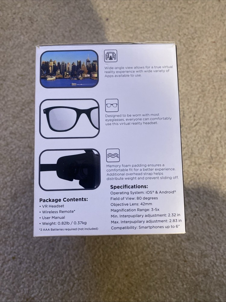 New Cyn Culats Virtual Reality Headset +remote