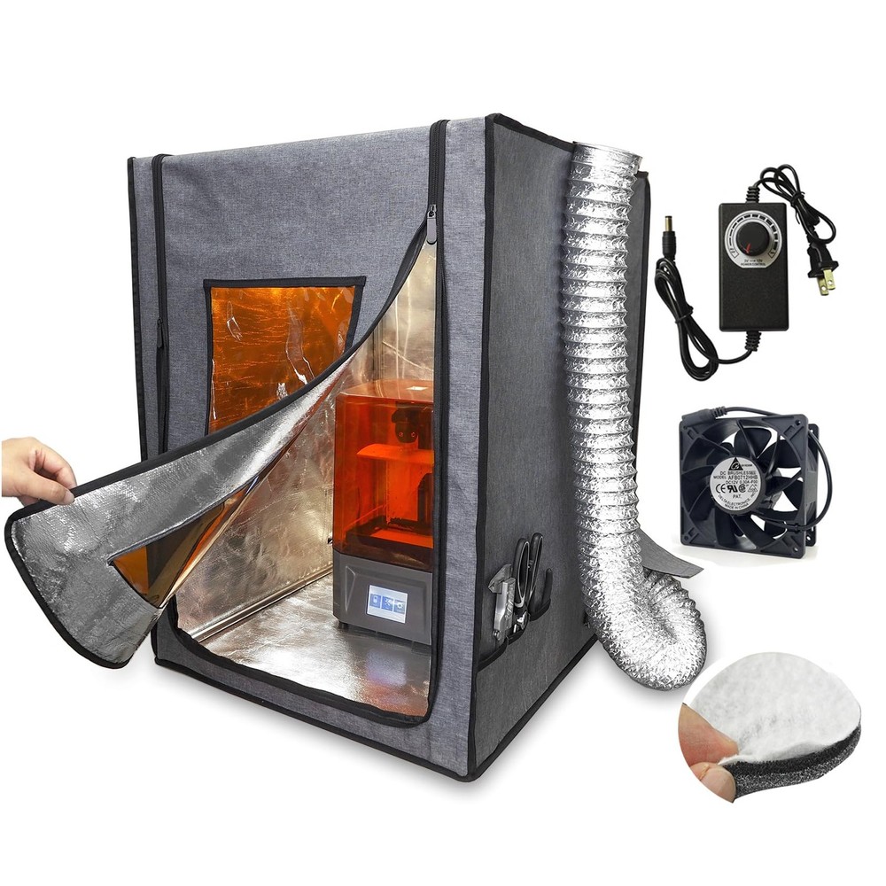 Multifunctional 3D Printer Enclosure w/Adjustable Ventilation Kit Eliminate...