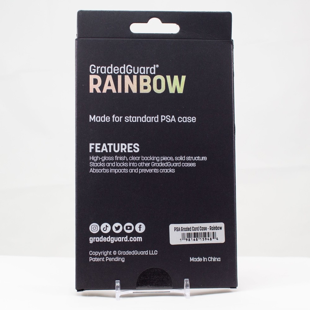 GradedGuard PSA Graded Card Case Guard Protector RAINBOW Limited Edition
