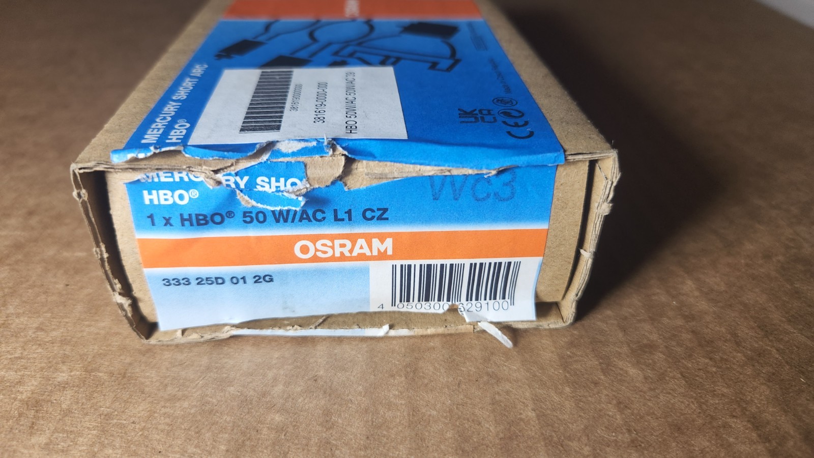 Osram 69213 Mercury Short ARC HBO Bulb 50W/AC 39V