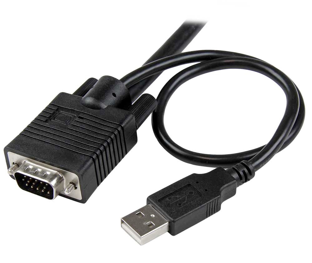 NEW - Startech 2 Port USB VGA Cable KVM Switch With Remote Switch - SV211USB