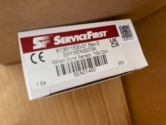 TRANE 10K Ohm Wired Zone Sensor, SEN01450 (NEW)