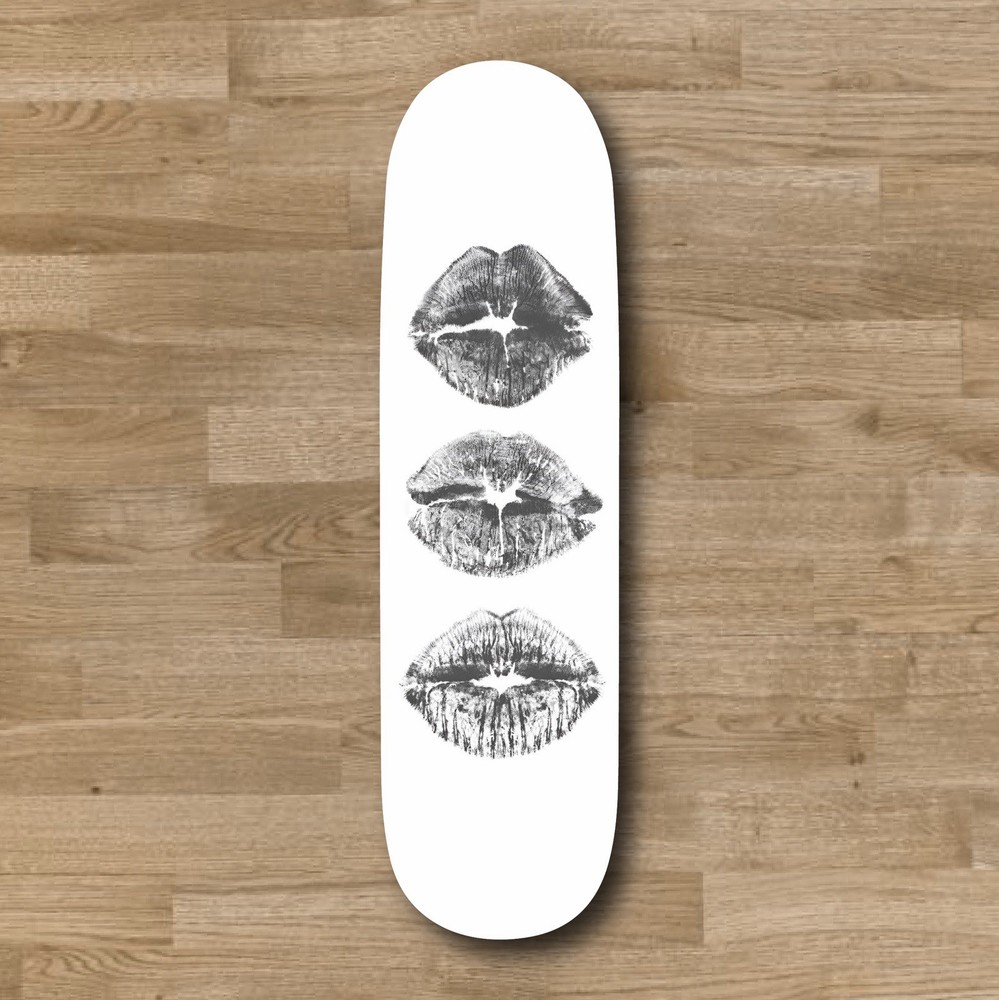 Lips Skateboard Deck Cute
