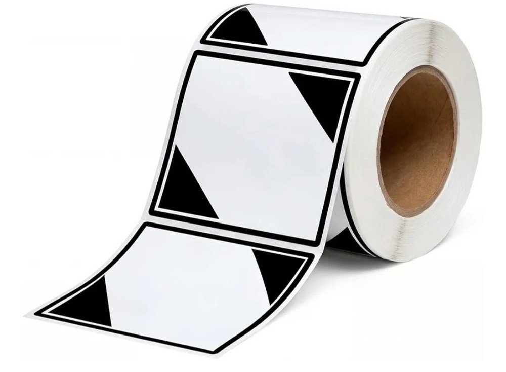 500 per roll, LIMITED QUANTITY  ORM-D DOT 4x4 Warning Sticker Label, black/white