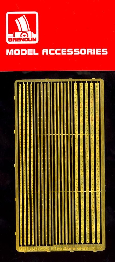 Brengun Models 1/48 STRUCTURAL ELEMENTS SET #2 Photo Etch Detail Set
