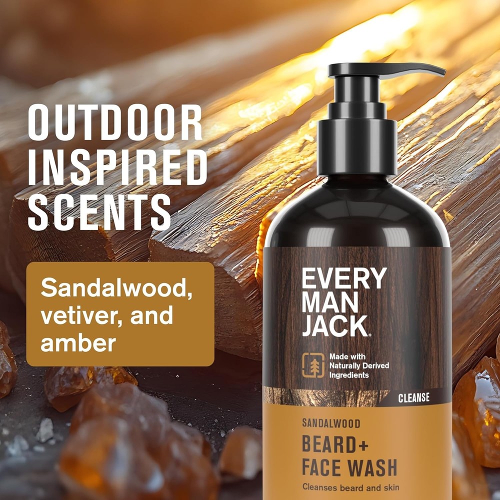 Every Man Jack Beard Essentials Gift Set for Men – Complete Routine with 5