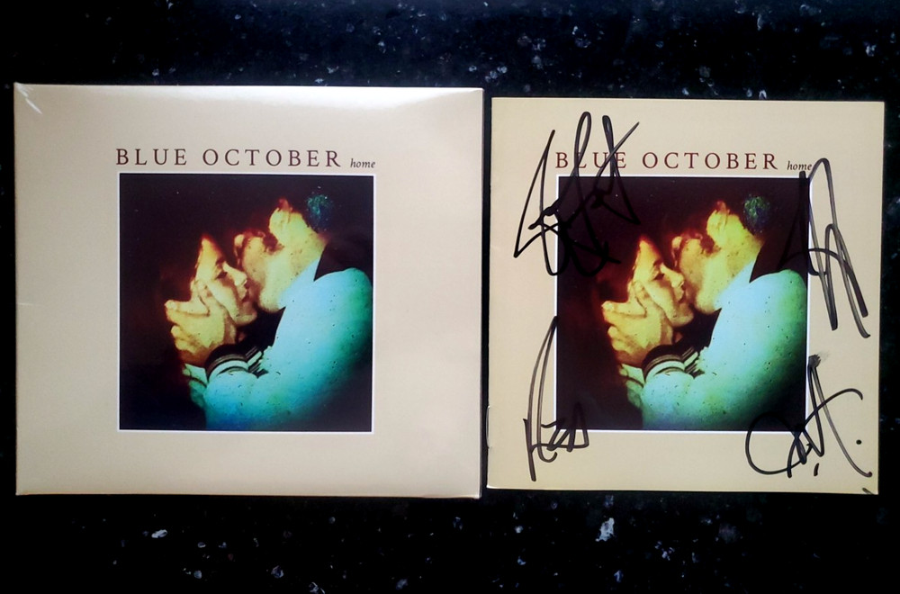 BLUE OCTOBER SIGNED CD HOME AUTOGRAPHED FULL BAND