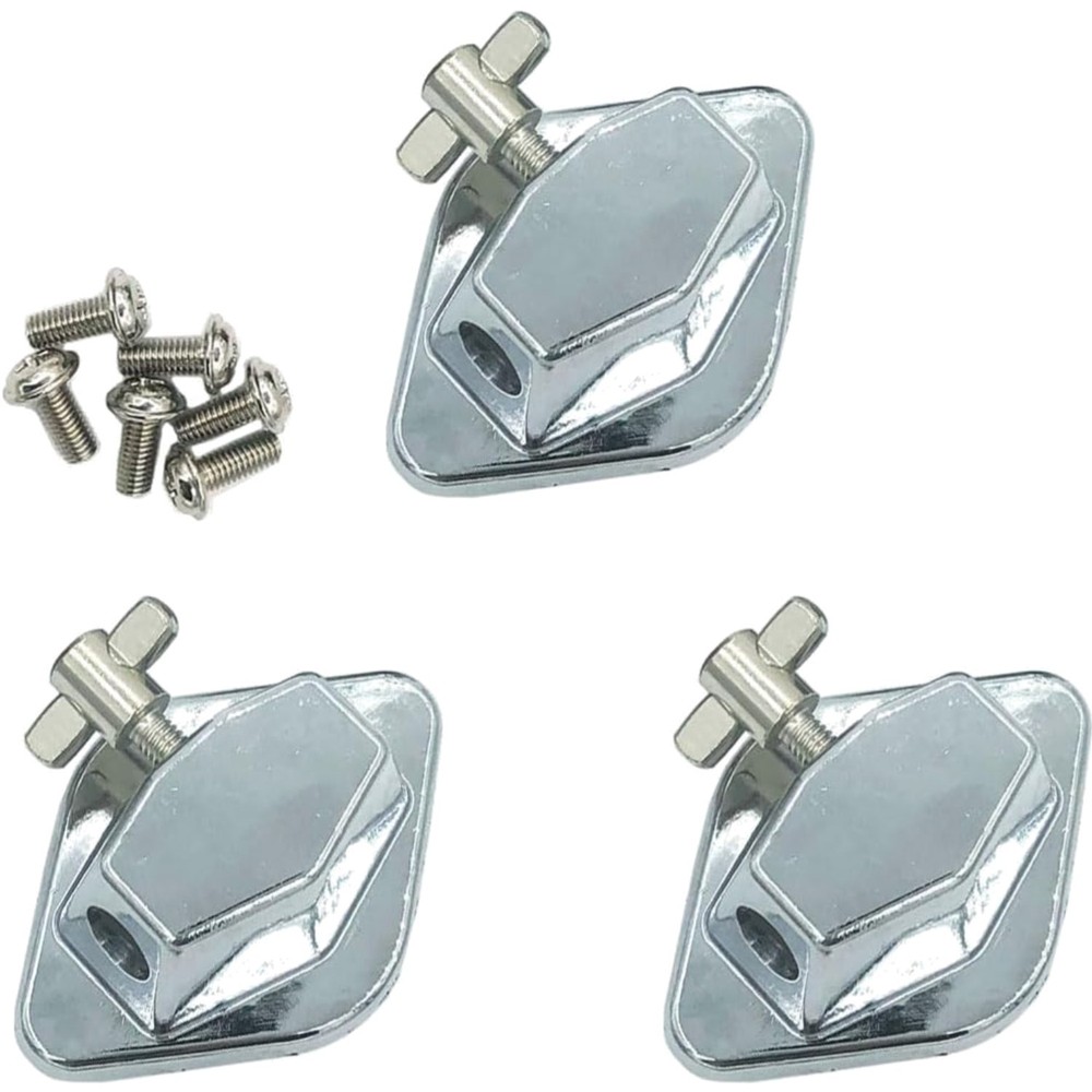 3 Pack Floor Tom Leg Mounts - Essential Drum Hardware for Percussionists