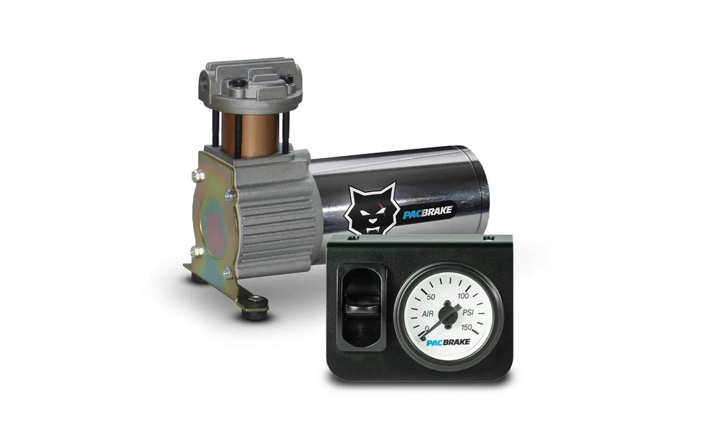 Pacbrake Universal Simultaneous In-Cab Control w/ Mechanical Gauge & Compressor