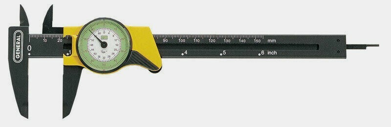 General Tools DIAL CALIPER 142 Inside Outside Depth Step Measurements 6" NEW!!