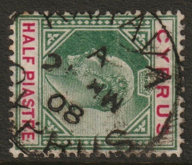 CYPRUS: (19325) KARAVA postmark/cancel 1908