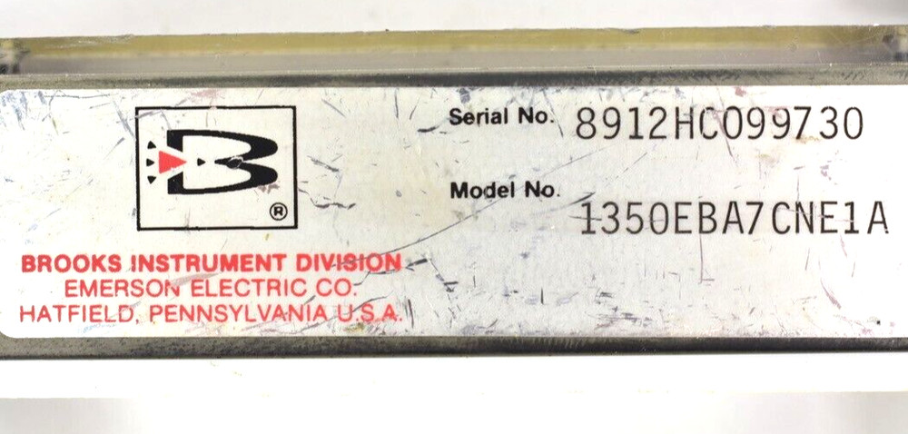 Brooks Instrument Sho-Rate Variable-Area Flowmeter 1350EBA7CNE1A