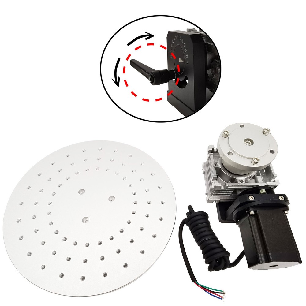 110V Electric 360° Rotatable Worktable Laser Marking Machine 11.8"(30cm)