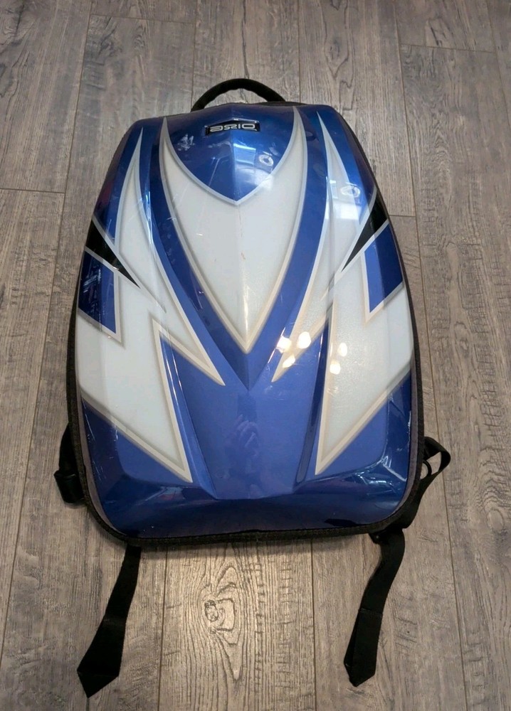 Axio By Harodesign Blue Hardshell Motorcycle / Bike Protective Backpack