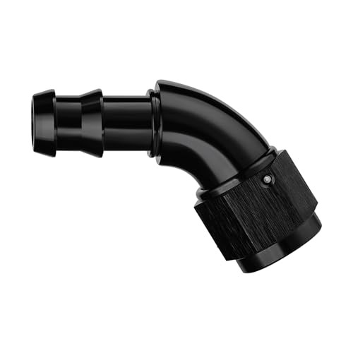 Push Lock Fitting One Piece Full Flow Hose End 6AN 60 Degree